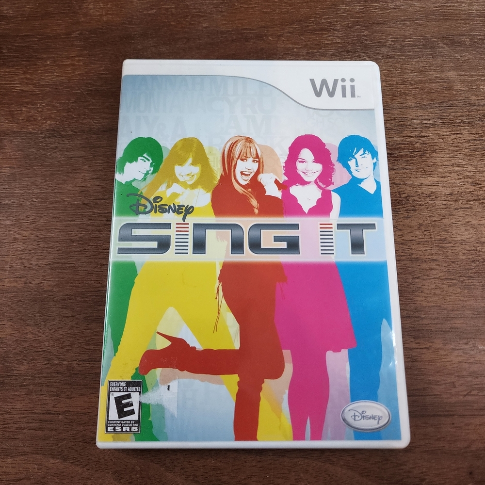 Nintendo Wii Disney Sing it Game CIB